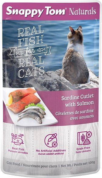Snappy Tom Naturals Sardine & Saumon 100gr