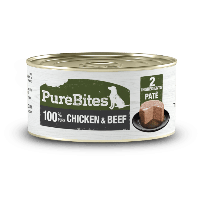 Purebites Paté 100% Pure Poulet & Boeuf 2.5 oz