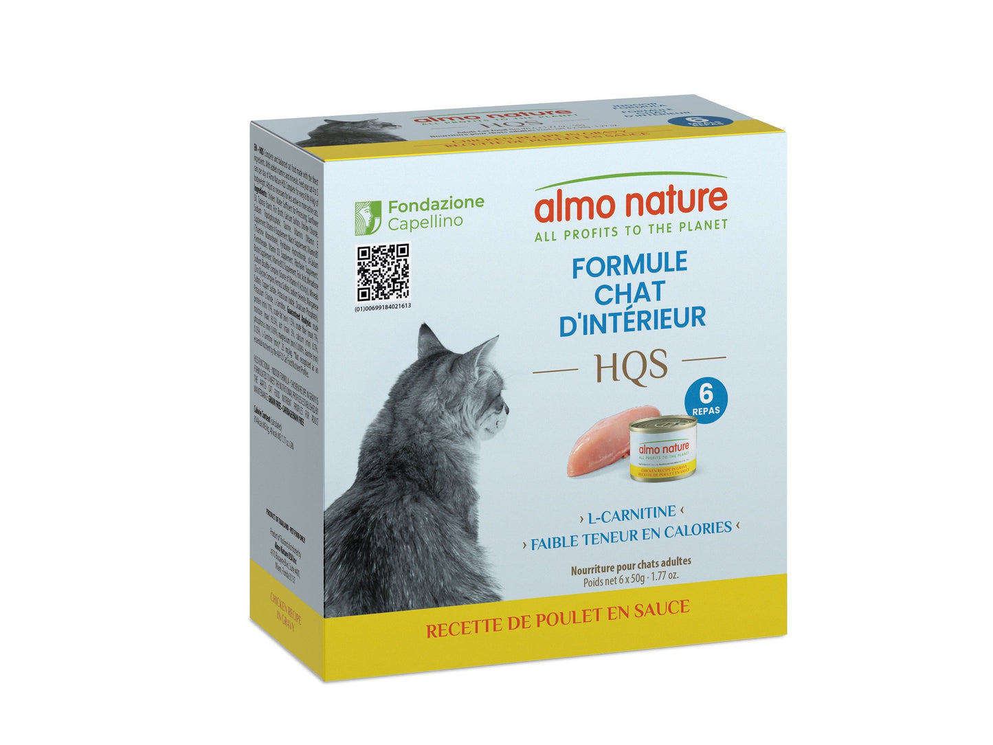 Almo Hqs Formule Chat D'intérieur Poulet En Sauce 4 Boîtes