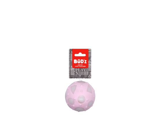 Bud'z Grande Balle Caoutchouc Pleine Rose