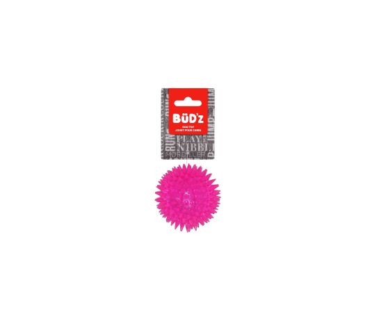 Bud'z Jouet En Caoutchouc Pour Chien - Balle à Pointes Roses