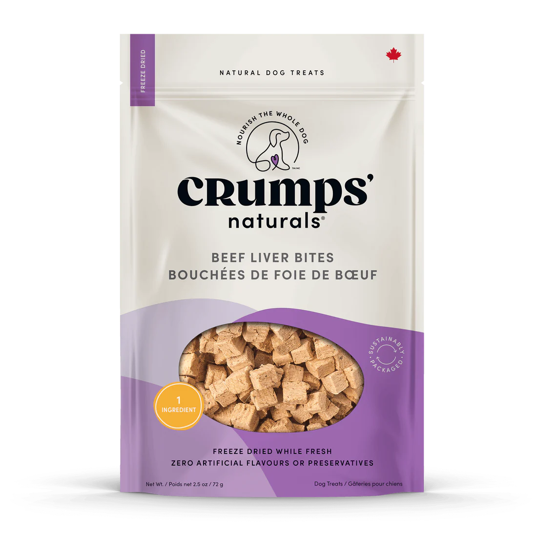 Crumps Naturals Bouchées Foie de Boeuf 126gr