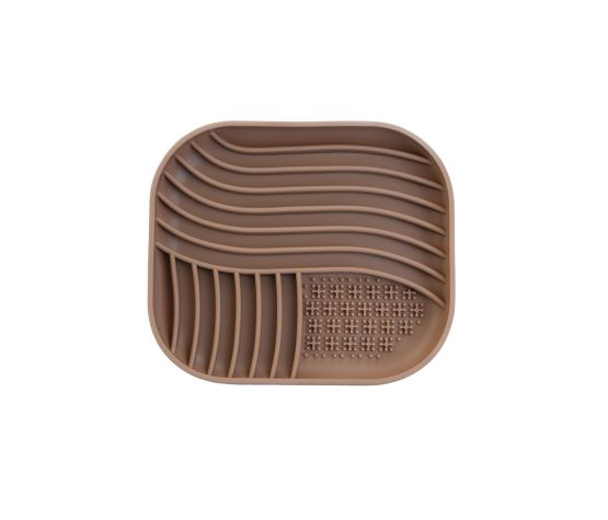 Dexypaws Tapis De Léchage En Silicone "cache-cache" - Carré, Affogato