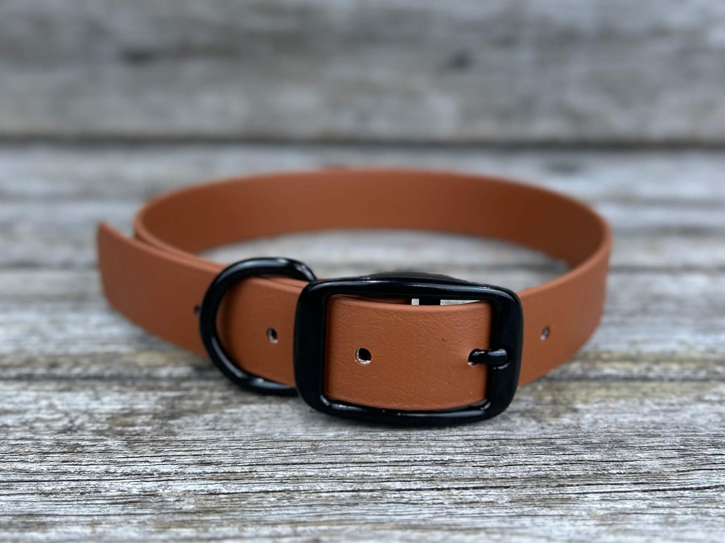 Tanzo Collier Biothane Caramel Grand 15 à 23 pouces