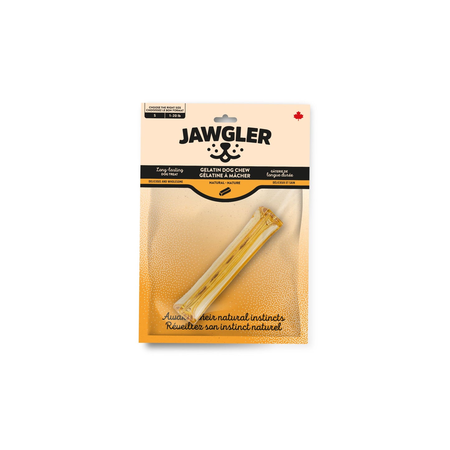 Jawgler Gâterie De Gélatine À Mâcher - Nature, Petit