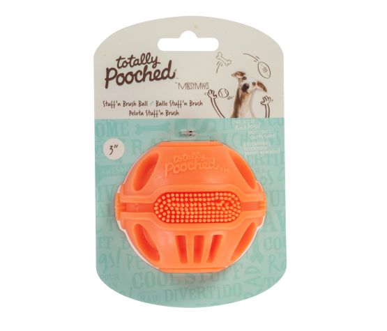 Messy Mutts Stuff'N Brush Balle Orange