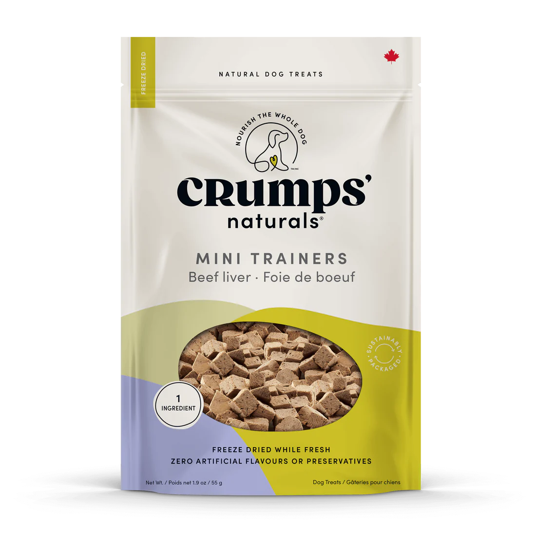 Crumps Natural Mini-Bouchée Foie de boeuf 1.8 oz