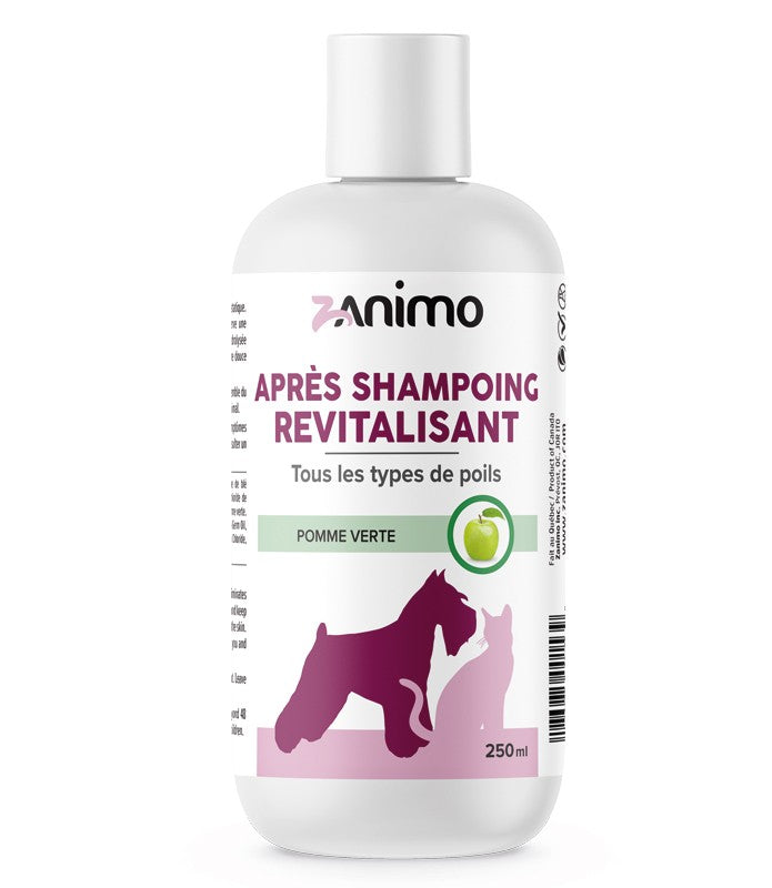 Zanimo Après-shampoing Revitalisant, Pour Tous Type De Poils Pomme Verte 250ml