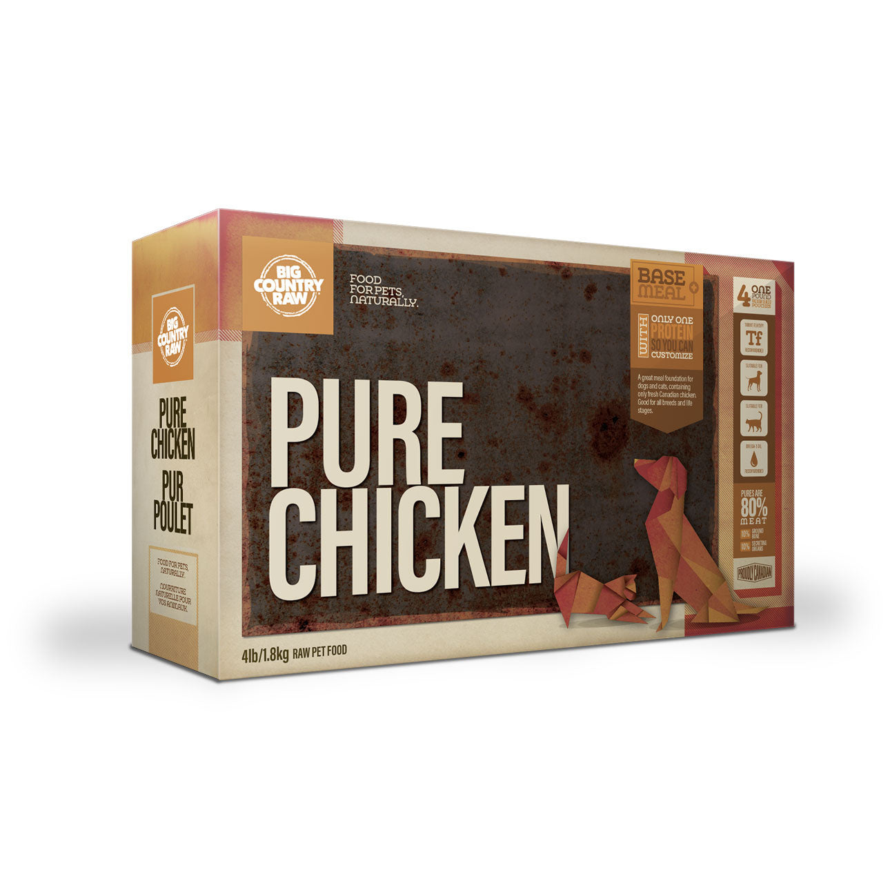 Big Country Raw Pure Poulet 4 lb