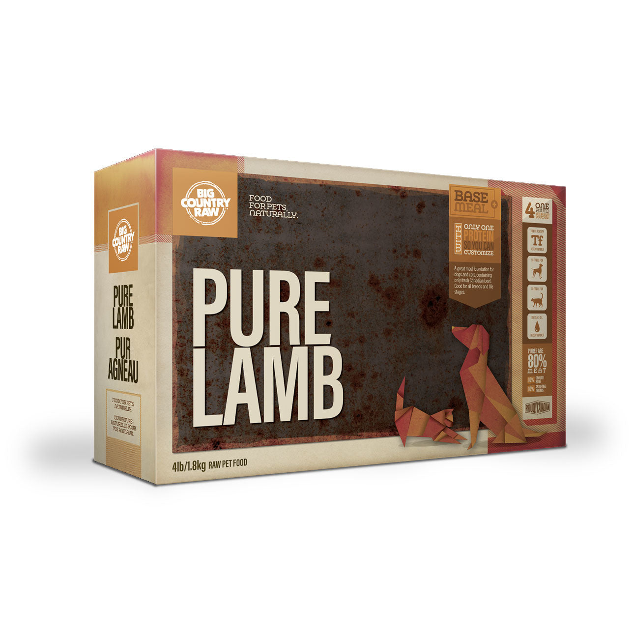 Big Country Raw Pure Agneau 4 lb