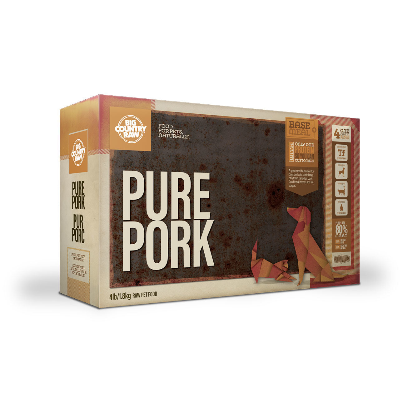 Big Country Raw Pure Porc 4 lb