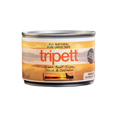 Tripett tripe de boeuf verte, canard et saumon 170g