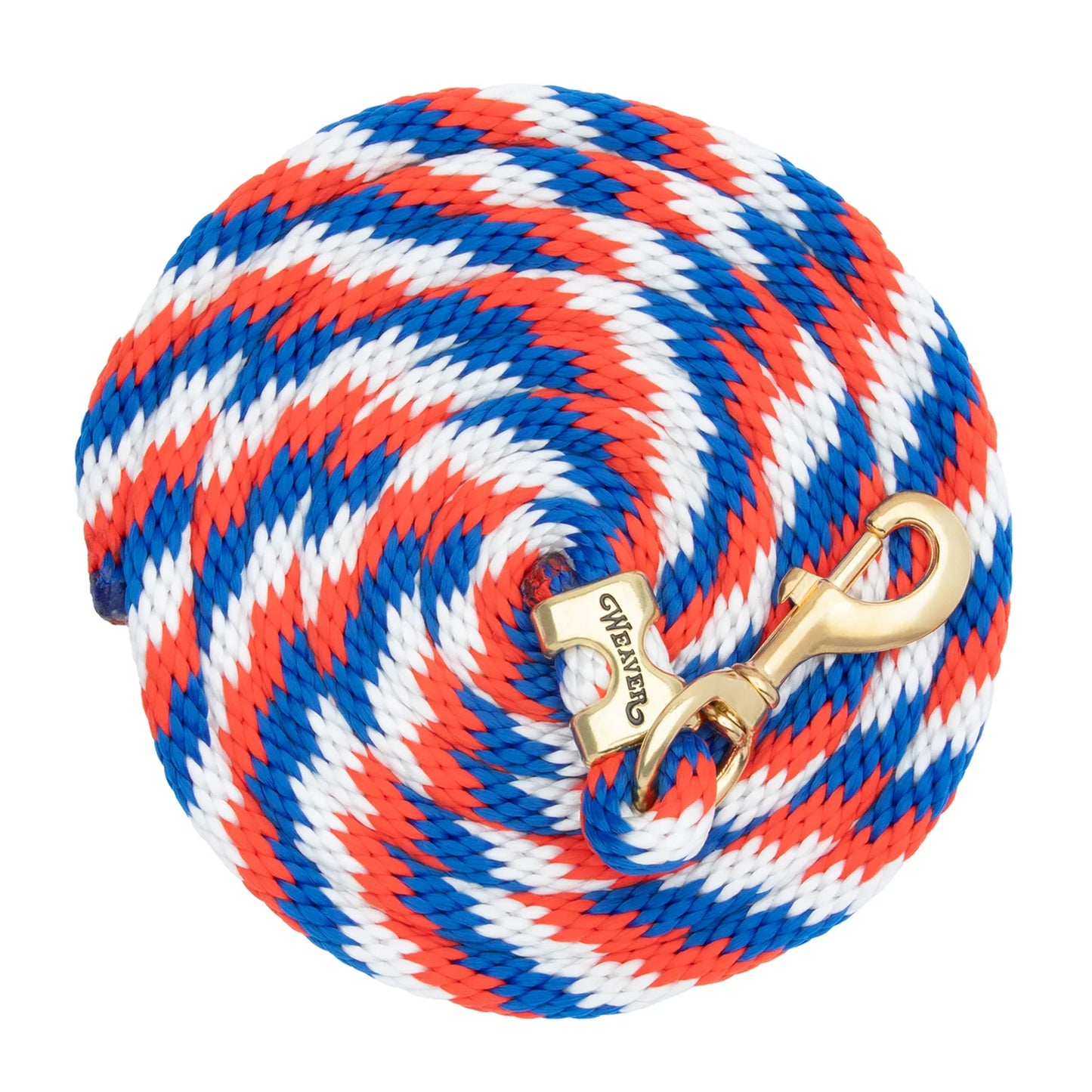 Weaver Laisse 10" brass 225 - Ruban Rouge/ Bleu/ Blanc