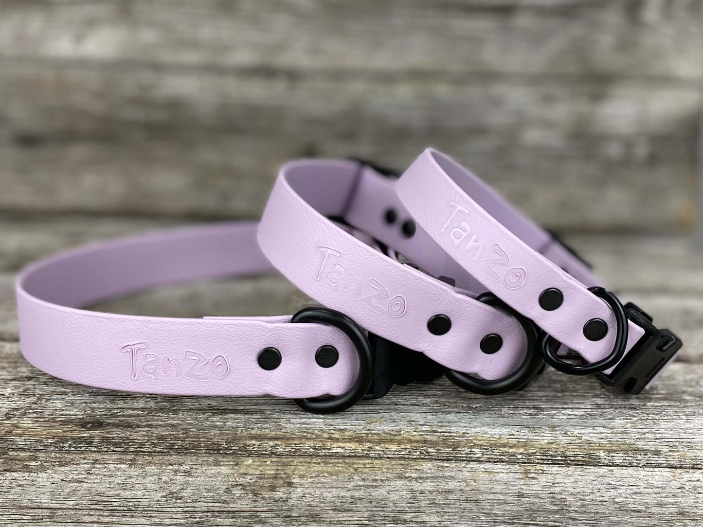 Tanzo Collier Biothane Lavande Moyen 11,5 à 16 pouces