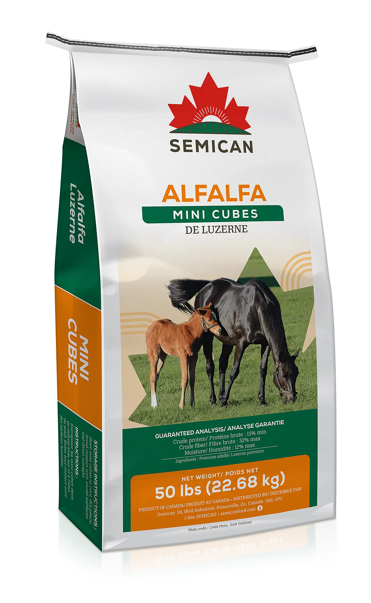 Semican Timothy - Alfalfa mini cube 22.68kg