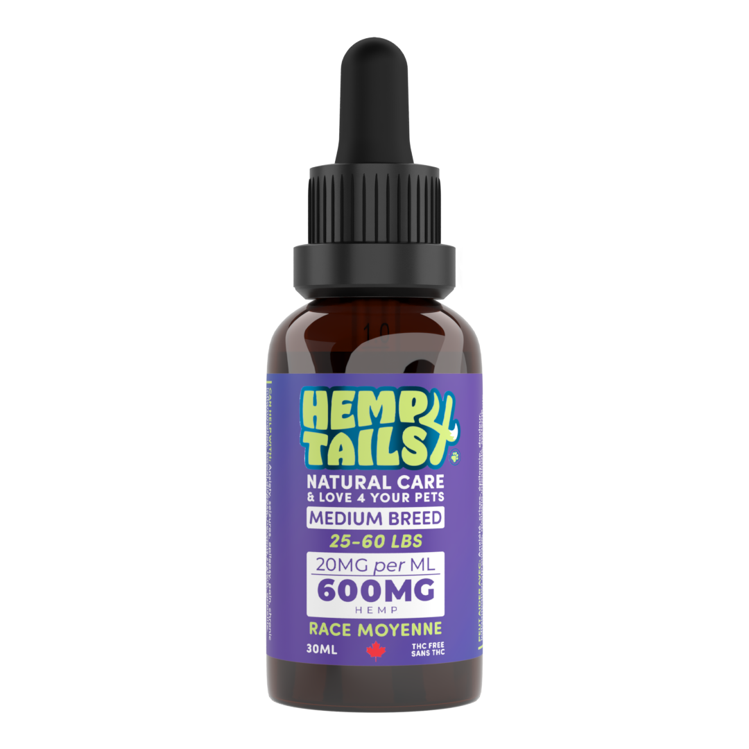 Hemp4Tails Huile de chanvre moyenne race 30 ml