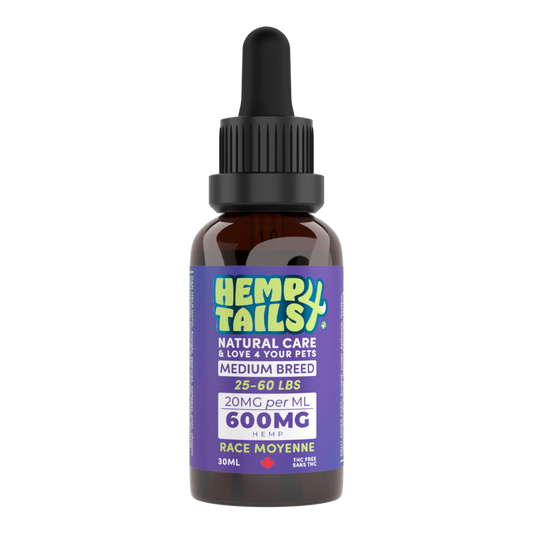 Hemp4Tails Huile de chanvre moyenne race 30 ml