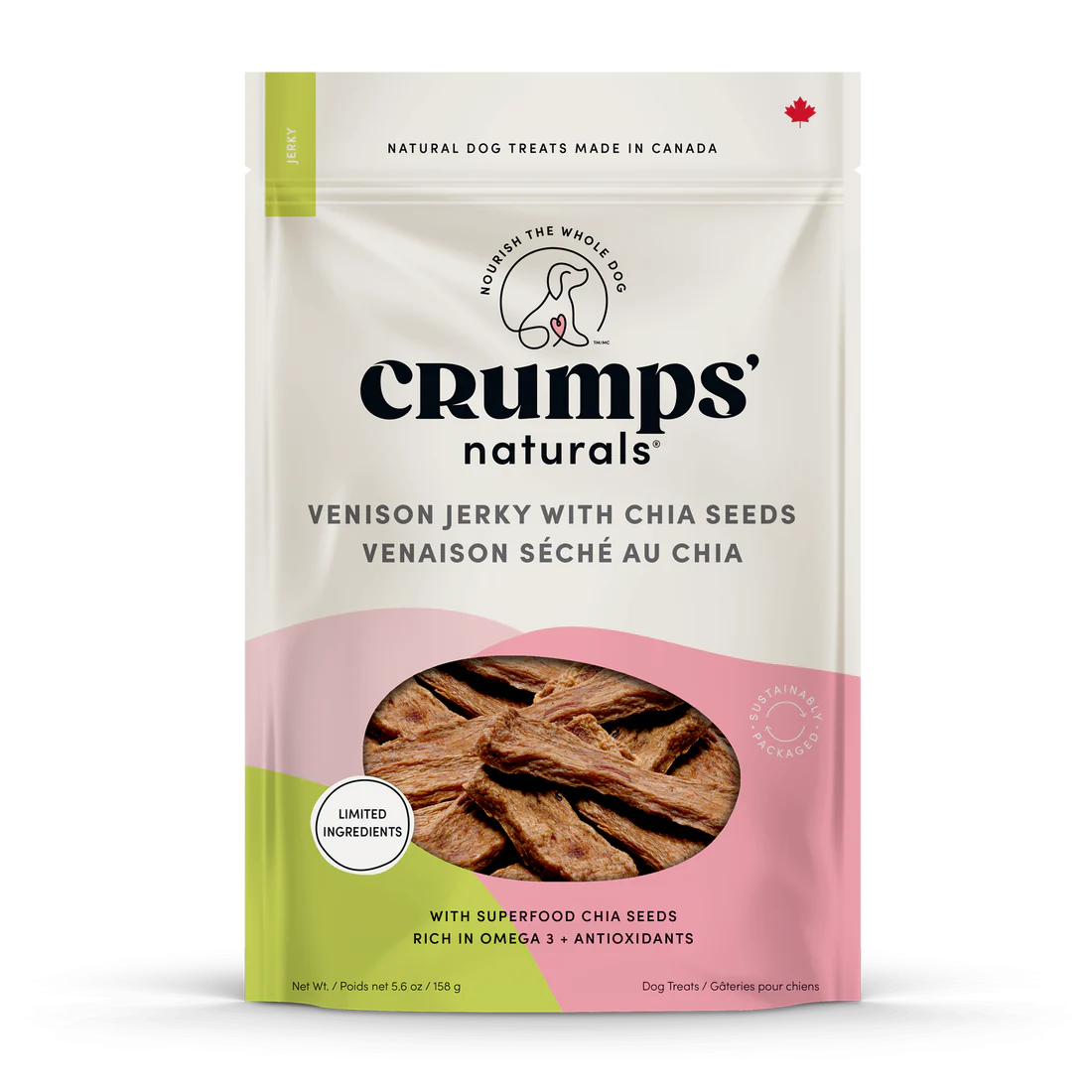 Crumps Gâterie Venaison séché au chia 158gr