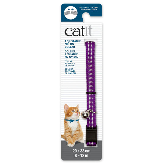 Catit Collier réfléchissant 20-33cm Mauve
