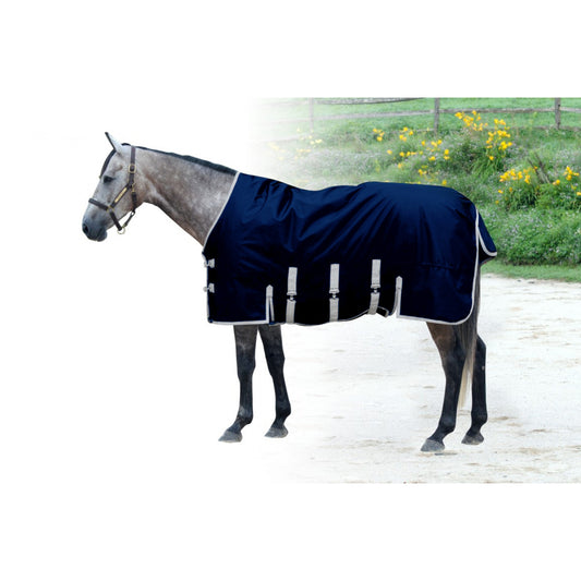 Century Couverture Turnout 1200D Avec Protège-ventre Navy/Gris 74 Pouces