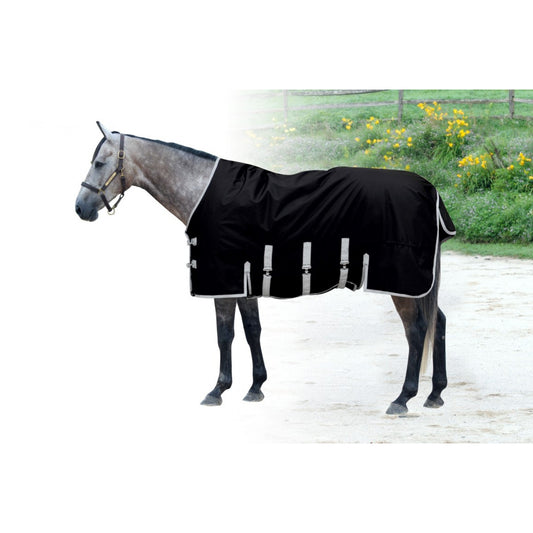 Century Couverture Turnout 1200D Avec Protège-ventre Noir 80 Pouces