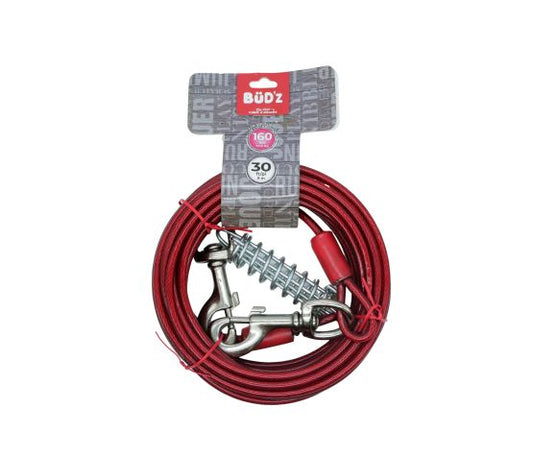 Bud'z Cable d'attache avec ressort 30 pieds