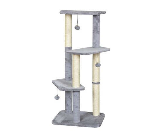 Bud'z Arbre à Chat, Sisal - à 3 Niveaux Avec Balles Suspendues, Naturel