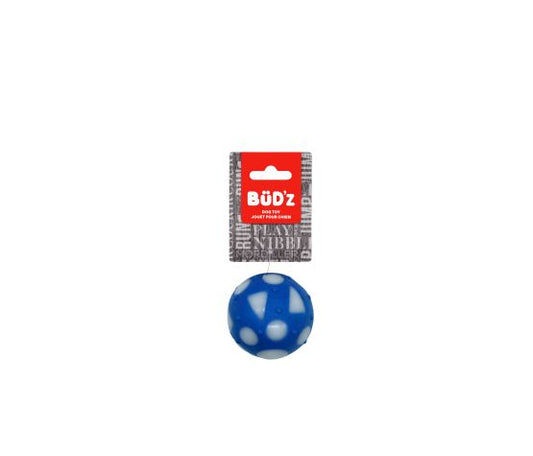 Bud'z Petite Balle Caoutchouc Pleine Bleue