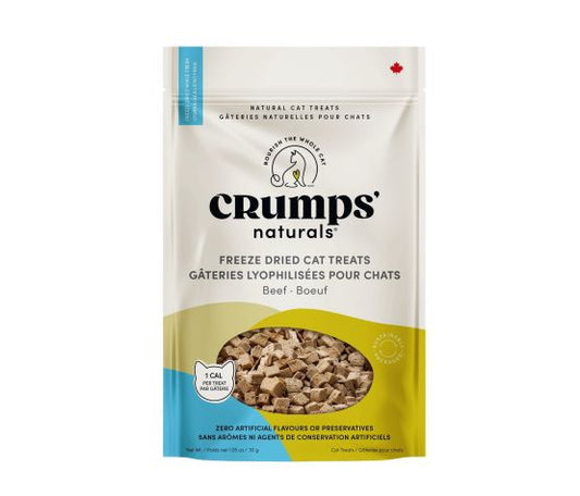 Crumps Naturals Gâteries Pour Chat, Boeuf Lyophilisé 30g