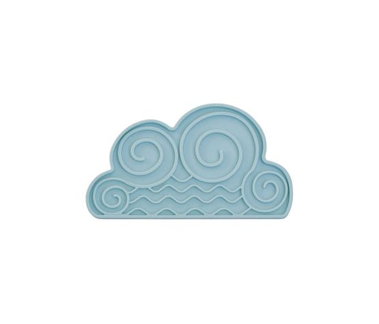 Dexypaws Tapis De Léchage Stimulant En Forme De Nuage, Bleu Ciel