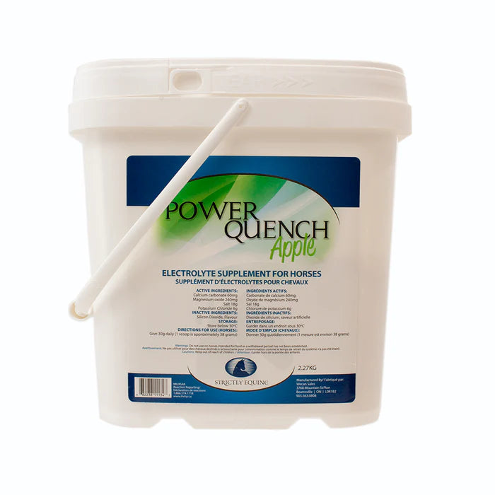 Power Quench Apple Electrolyte supplément pour chevaux