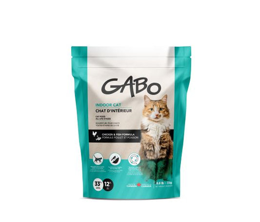 Gabo Nourriture Pour Chat & Chaton, Tout Stade De Vie - Chat D'intérieur, Poulet Et Poisson 6.6lb