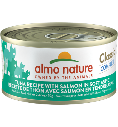 Almo complete thon avec saumon en tendre aspic 70gr