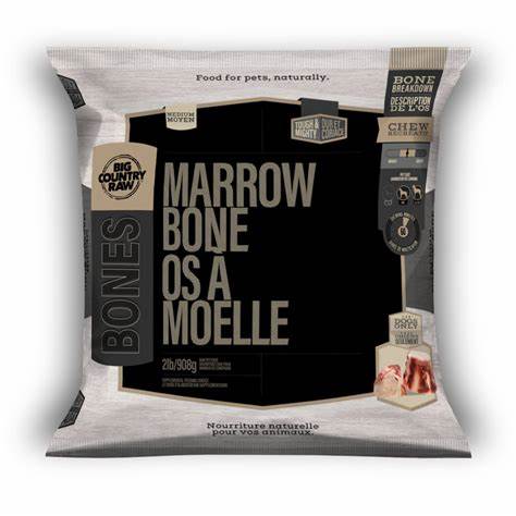 Big country raw Os de moelle osseuse de boeuf 2 lb Grand - Sabots et Museaux