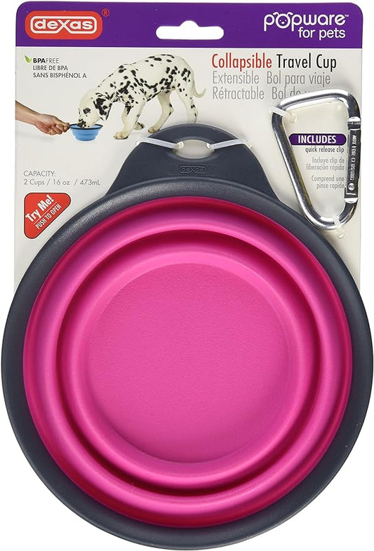 Dexas Tasse de Voyage Rétractable Rose 1 Tasse