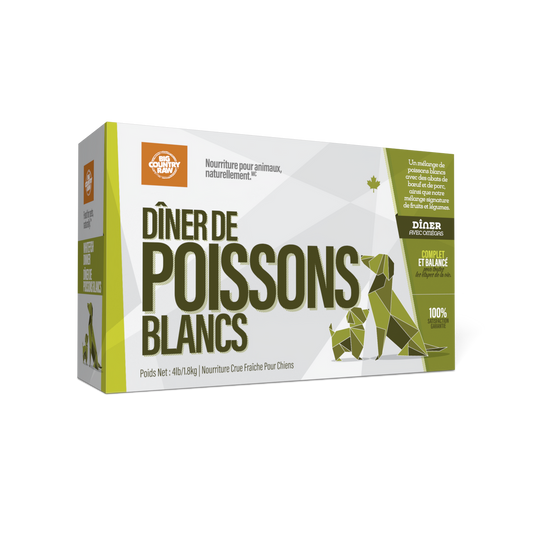 Big Country Raw Diner de Poisson Blanc - Sabots et Museaux