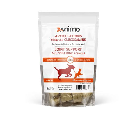 Zanimo Articulations intermédiaire Glucosamine pour chien & chat 10 comprimés