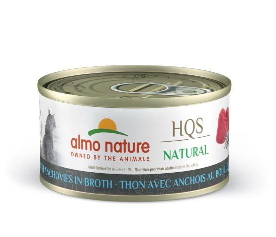 Almo nature chat Thon avec anchois au bouillon 70 gr - Sabots et Museaux