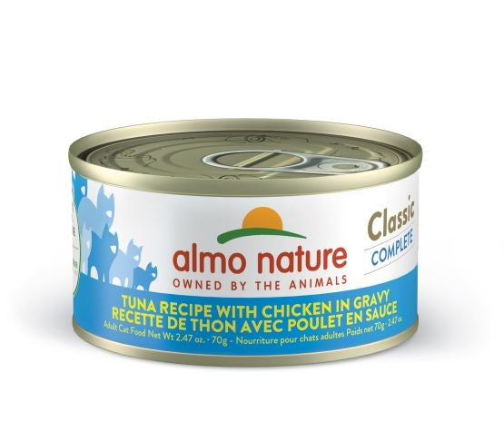 Almo Thon avec poulet en sauce 70 gr - Sabots et Museaux