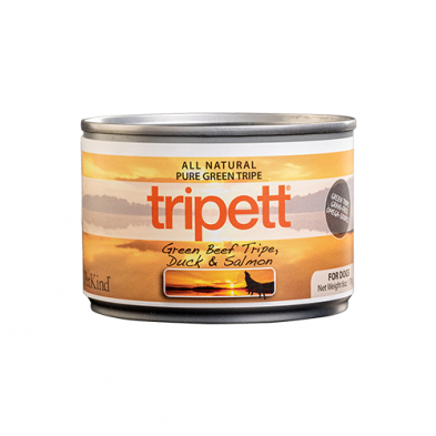 Tripett tripe de boeuf verte, canard et saumon  170g