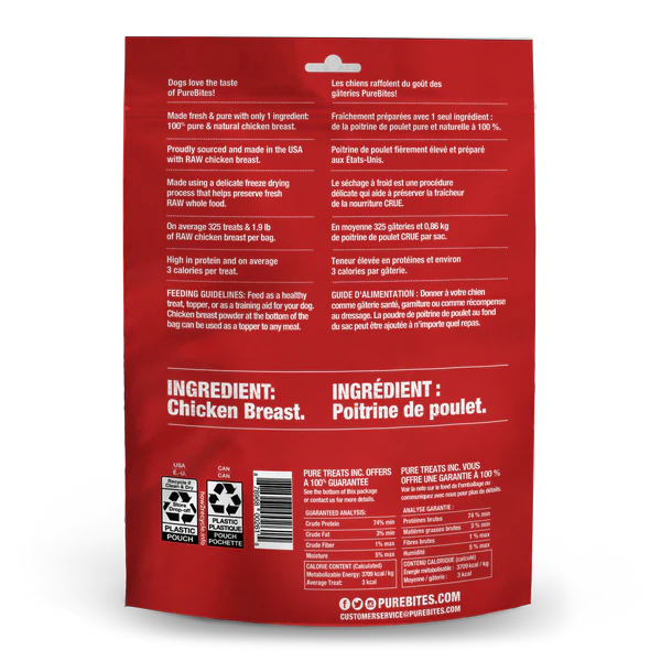 PureBites poitrine de poulet 40g