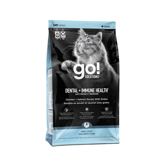 Go Santé Dentaire & Immunitaire Pour Chat Poulet Et Saumon Avec Grains 2.5lbs - Sabots et Museaux