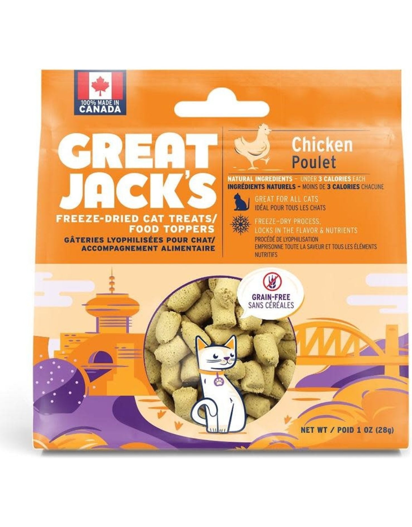 Great Jack's Poulet lyophilisé chat 1 oz