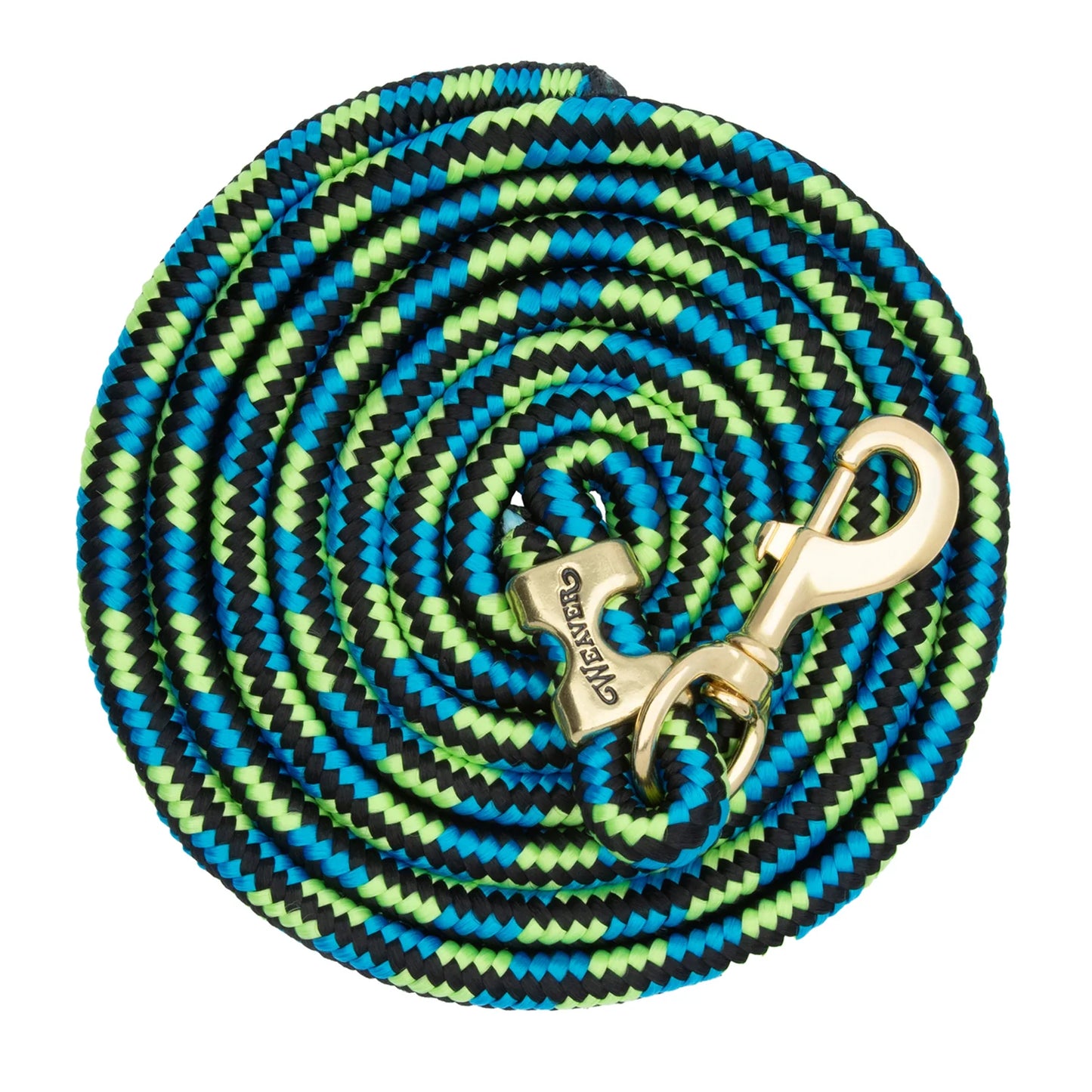 Weaver Laisse 10" brass 225 - Diamant Noir/ Bleu Ouragan/ Lime