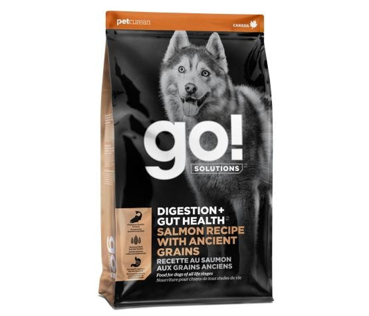 Go Digestion + Santé intestinale aux grains anciens pour chien saumon 22 lbs