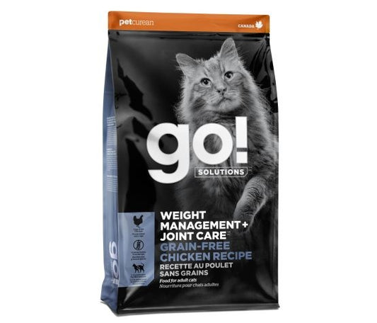 Go Contrôle du poids + articulations sans grains pour chat poulet 16 lbs