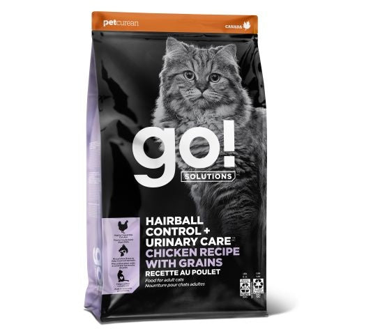 Go Contrôle des boules de poils & Soins urinaires chat poulet 12 lbs