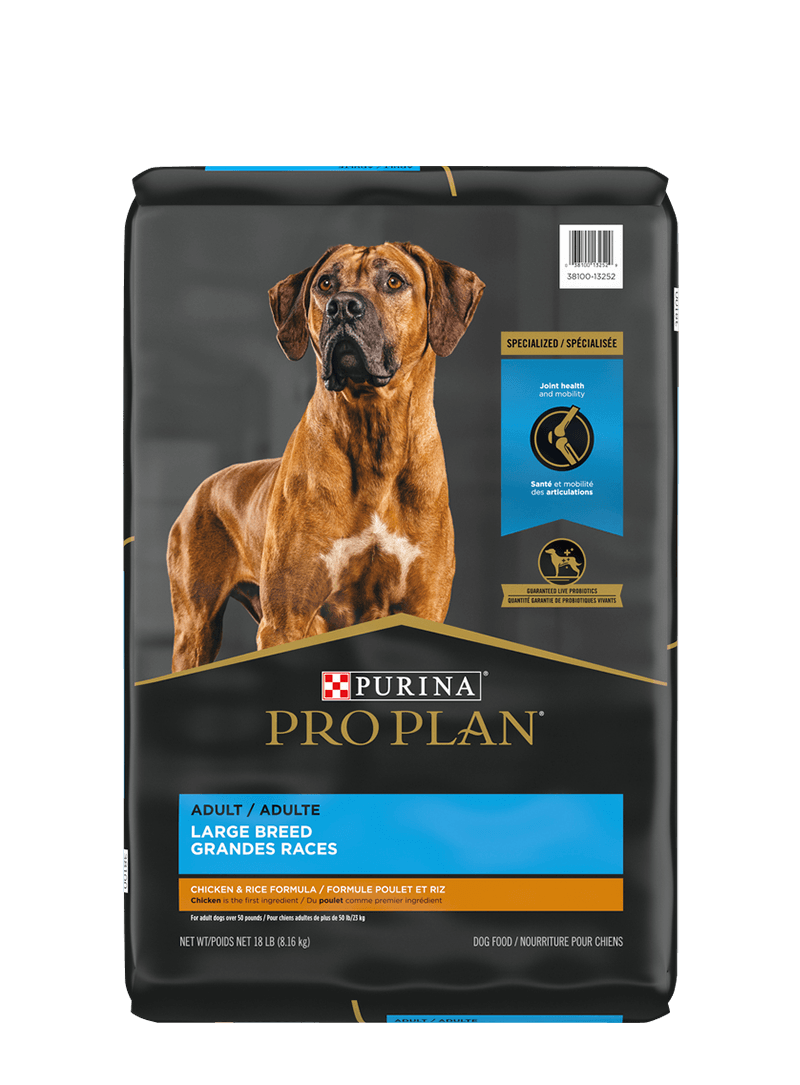 Purina Pro plan chien grande race poulet & riz 15.4 kg