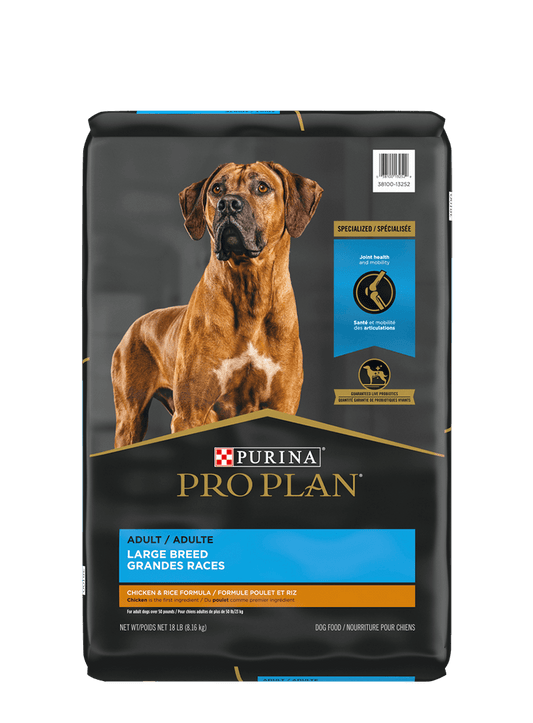 Purina Pro plan chien grande race poulet & riz 15.4 kg