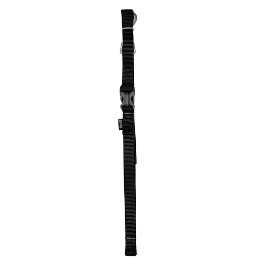 Zeus Laisse Nylon Noire Grande 3/4x4"